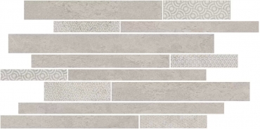 Мозаика Kerama Marazzi Ламелла серый светлый мозаичный SBM009/SG458320 25x50,2 матовая