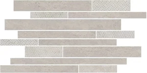 Мозаика Kerama Marazzi Ламелла серый светлый мозаичный SBM009/SG458320 25x50,2 матовая