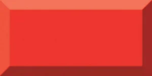 Плитка Fabresa Bevelled Rojo Biselado Bx 10x20 глянцевая