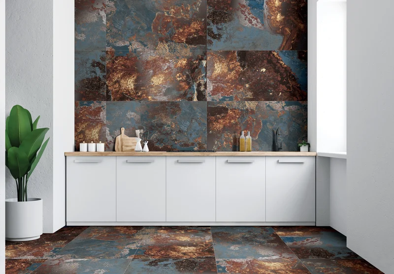 Керамогранит Arcadia Ceramica Vulcano Azzurro