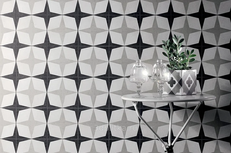Керамогранит Fioranese Cementine Black&White