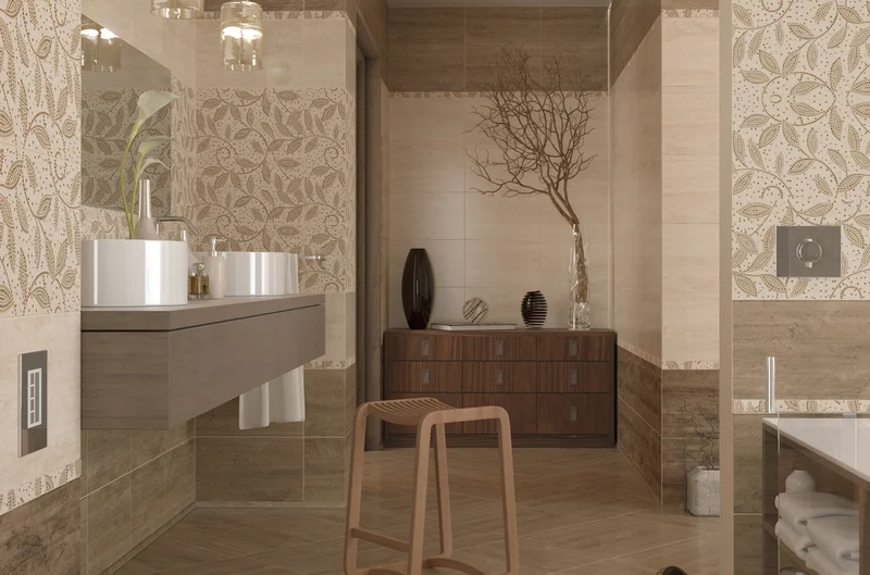 Керамическая плитка Golden Tile Travertine mosaic 25х40