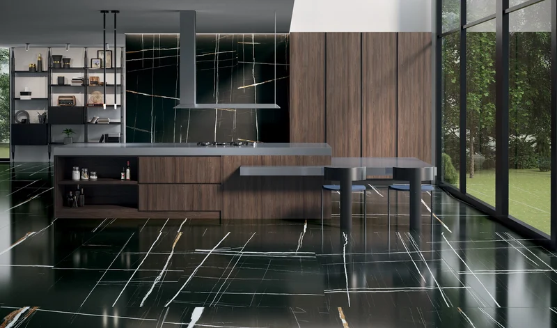 Крупноформатный керамогранит Kerama Marazzi Сахара Блэк
