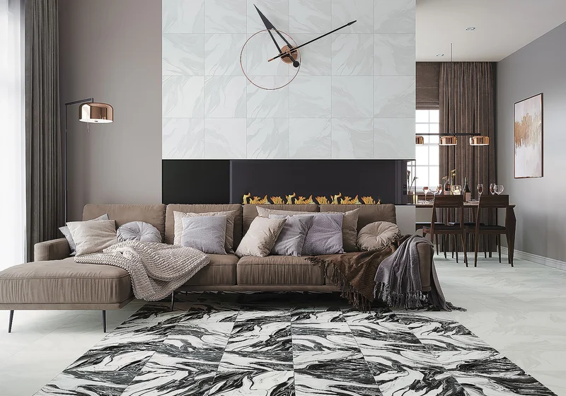 Керамогранит New Trend Блэк Энд Вайт / Black&White