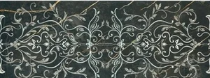 Декоративный элемент Porcelanite Dos 1320 Negro Decor Ornamental 48x128 полированный