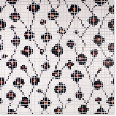 Мозаика Jasba 3650H Lavita Wallflowers 94,8x94,8 глянцевая