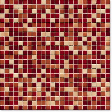 Мозаика Jasba 3666H Lavita Sunset Red Mix Matt Glossy 31,2x31,2 глянцевая