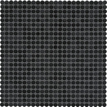 Мозаика Jasba 40001H Loop Night Black Glossy 31,6x31,6 глянцевая