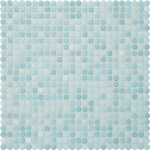 Мозаика Jasba 40007H Loop Light Aqua Blue Glossy 31,6x31,6 глянцевая