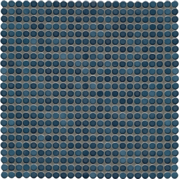 Мозаика Jasba 40009H Loop Steel Blue Glossy 31,6x31,6 глянцевая