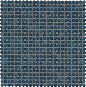 Мозаика Jasba 40009H Loop Steel Blue Glossy 31,6x31,6 глянцевая