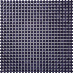 Мозаика Jasba 40010H Loop Dark Violet Glossy 31,6x31,6 глянцевая