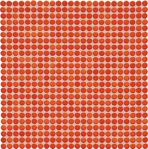 Мозаика Jasba 40012H Loop Coral Red Glossy 31,6x31,6 глянцевая