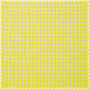 Мозаика Jasba 40013H Loop Lemon Yellow Glossy 31,6x31,6 глянцевая