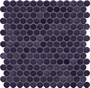 Мозаика Jasba 40030H Loop Dark Violet Glossy 31,2x31,6 глянцевая