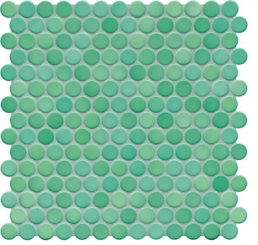 Мозаика Jasba 40031H Loop Sea Green Glossy 31,2x31,6 глянцевая
