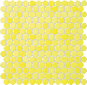 Мозаика Jasba 40033H Loop Lemon Yellow Glossy 31,2x31,6 глянцевая