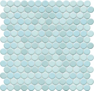 Мозаика Jasba 40047H Loop Light Aqua Blue 31,6x31,6 матовая