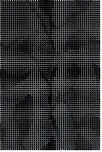 Мозаика Jasba 40055H Loop Night Black Glossy 63,2x94,8 глянцевая