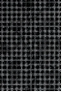 Мозаика Jasba 40055H Loop Night Black Glossy 63,2x94,8 глянцевая