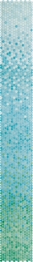 Мозаика Jasba 40057H Loop Ocean Gradient Glossy 31,6x252,8 глянцевая