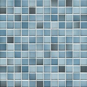 Мозаика Jasba 41206H Fresh Denim Blue Mix Glossy 31,6x31,6 глянцевая
