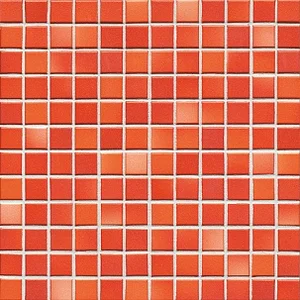 Мозаика Jasba 41312H Fresh Coral Red Mix 31,6x31,6 матовая