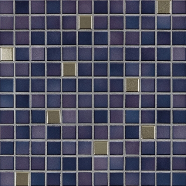 Мозаика Jasba 41510 Fresh Vivid Violet Mix Metallic Glossy 31,6x31,6 глянцевая