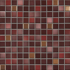 Мозаика Jasba 41513 Fresh Mystic Red Mix Metallic Glossy 31,6x31,6 глянцевая