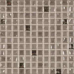 Мозаика Jasba 41930H Amano Taupe Metallic Mix 31,6x31,6 глянцевая