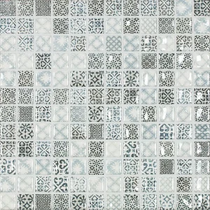 Мозаика Jasba 41942H Aragon Blue Mix Glossy 31,6x31,6 глянцевая