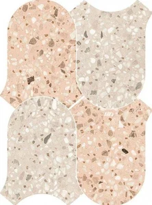 Мозаика 41zero42 Chicco 4101286 Onda Rosa Greige 27x36,5 матовая