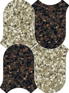 Мозаика 41zero42 Chicco 4101288 Onda Verde Cacao 27x36,5 матовая