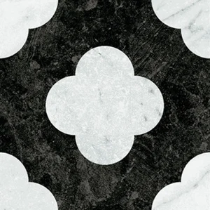 Керамогранит 41zero42 Dandy 4101200 Pin Black White 18,6x18,6 матовый