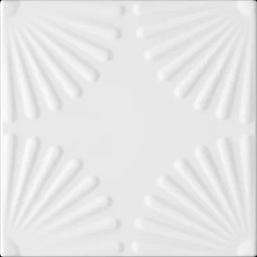 Плитка 41zero42 Superclassica SCW Bloom Bianco 4101034 12,5x12,5 глянцевая