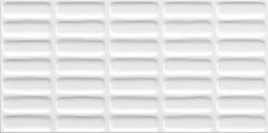 Плитка 41zero42 Superclassica SCW Waffle Bianco 4101032 12,5x25 глянцевая