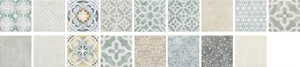 Плитка Jasba 42120H Multicolored 19,7x19,7 матовая