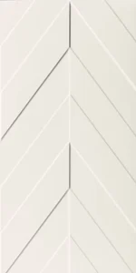 Плитка Marca Corona 4D Chevron White Matt 40x80 матовая