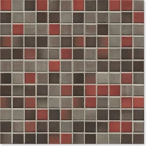 Мозаика Jasba 6596H Highlands Crimson Red Mix 31,6x31,6 матовая