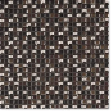 Мозаика Jasba 8306 Natural Glamour Chestnut Bronze Mix 31,6x31,6 глянцевая