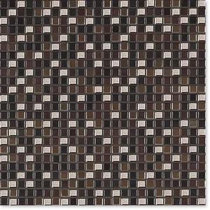 Мозаика Jasba 8306 Natural Glamour Chestnut Bronze Mix 31,6x31,6 глянцевая