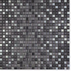 Мозаика Jasba 8307 Natural Glamour Anthracite Silver Mix 31,6x31,6 глянцевая