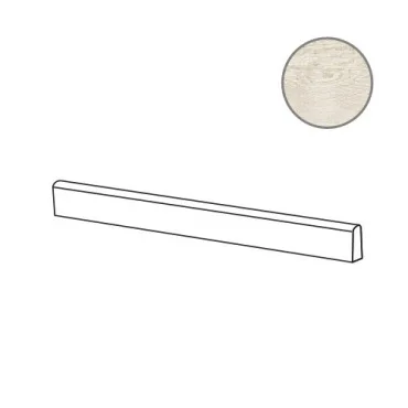 Бордюр ABK Wood Battiscopa White PF60001258 6,5x120 матовый