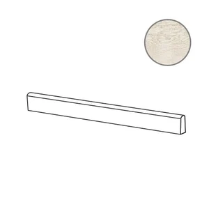 Бордюр ABK Wood Battiscopa White PF60001258 6,5x120 матовый