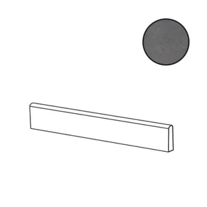 Бордюр ABK Docks Battiscopa Black Nat DKN01202 5,5x60 матовый