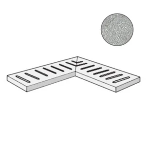Спецэлемент ABK Out.20 Ang. Griglia Dx Atlantis Grey PF60007021 15x60 матовый
