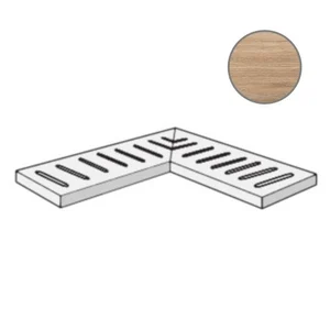 Спецэлемент ABK Out.20 Ang. Griglia Dx Eco Chic Natura PF60006582 18x90 матовый