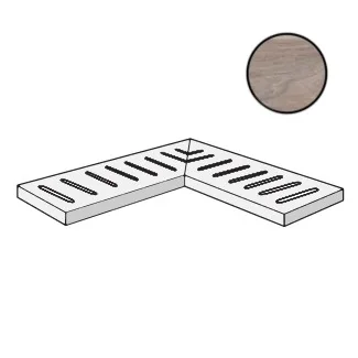 Спецэлемент ABK Out.20 Ang. Griglia Dx Soleras Avana S1R57254 15x60 матовый