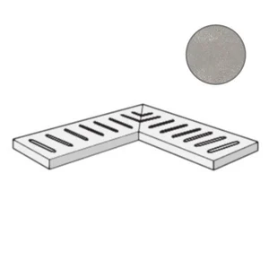 Спецэлемент ABK Out.20 Ang. Griglia Sx Blend Concrete Ash PF60007032 15x60 матовый