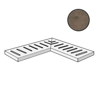 Спецэлемент ABK Out.20 Ang. Griglia Sx Dolphin Clay DPR57103 15x60 матовый